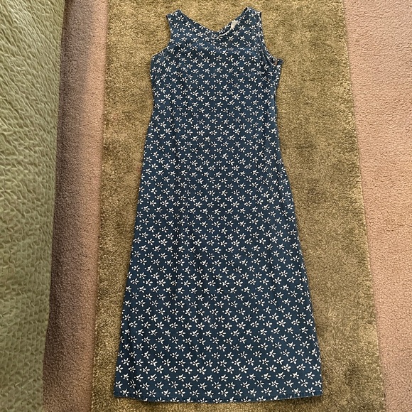 *SOLD* Liz Claiborne denim maxi dress - Picture 3 of 5